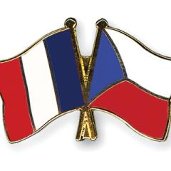 Czech and French flags